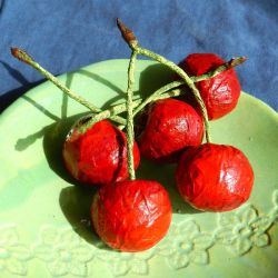 Papiermaché_Kirschen