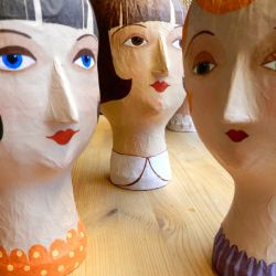 Papiermaché_Köpfe