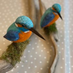 Papiermaché_Eisvögel